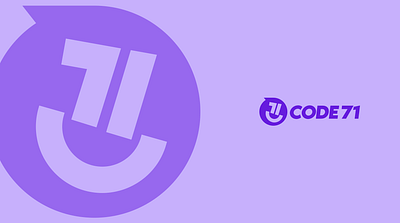Code71 App Logo app branding creative emoji graphic design logo minimal mobile