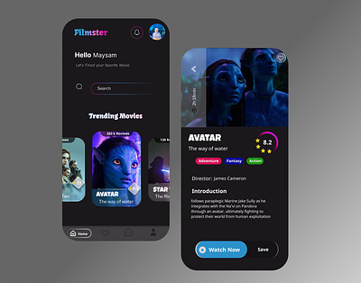 Filmster figma mobile design ui uidesign uxdesign