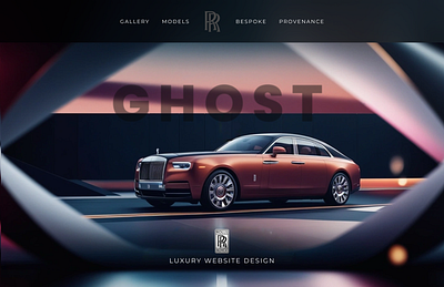 Luxury Website Landing Page UI Design branding graphic design landing page logo luxury design ui web design website template