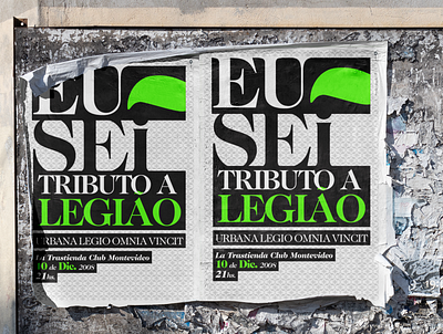 Eu Sei 2ink legiao urbana montevideo poster poster design type uruguay