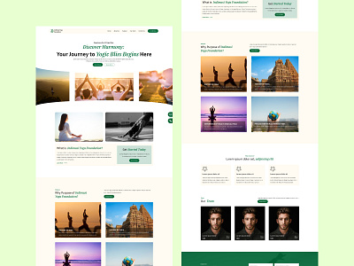 Yoga Site UI Design ui yoga