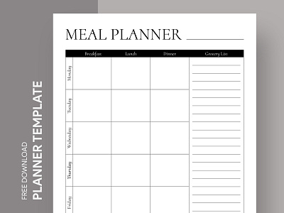 Meal Planner Free Google Docs Template docs free google docs templates free template free template google docs google google docs google docs planner template meal meal planner template planner planner design planner template template week week planner weekly weekly planner