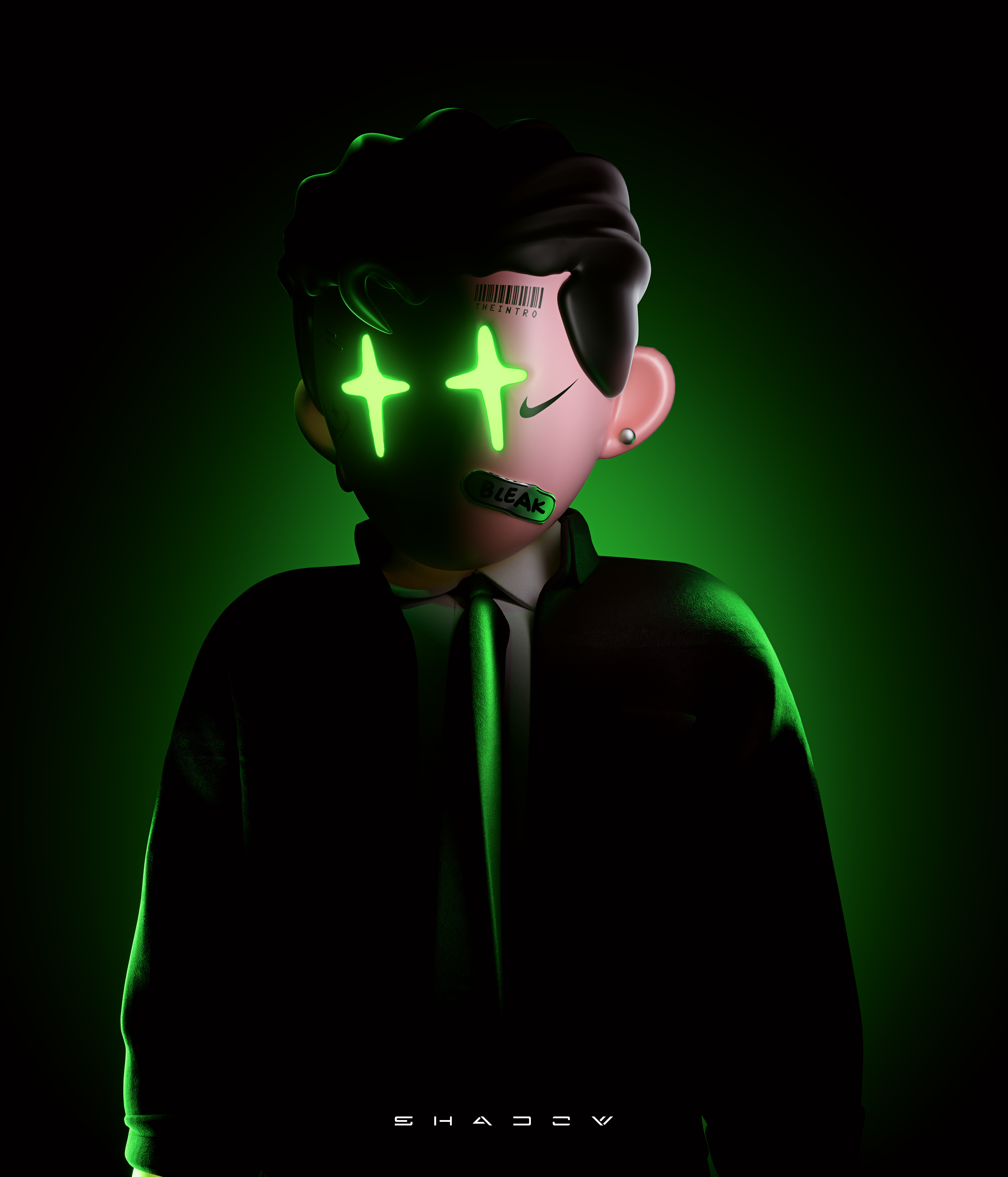 shadow.01 3d avarar c4d cgi character clothing dightal art fashion ip shadow star