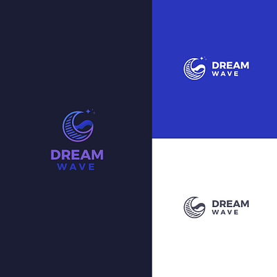 Logo design branding design dream wave graphic design ill illustration logo typography ui vect vector