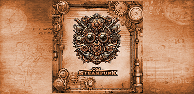 Steampunk-Just-For-Fun-1600 app branding design graphic design illustration logo logos typography ui vector