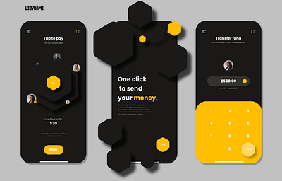 One Click Payment app branding design graphic design illustration ui vector