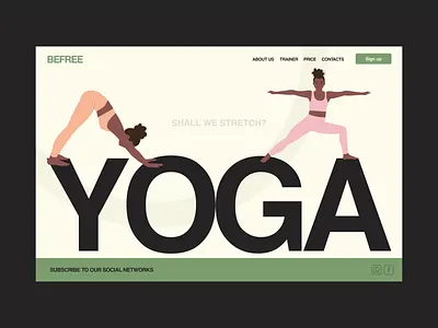 Web Design For Yoga Studio branding design graphic design illustration landing page landing page design logo motion graphics platform product design ui web web design concept web ui website wellness yoga