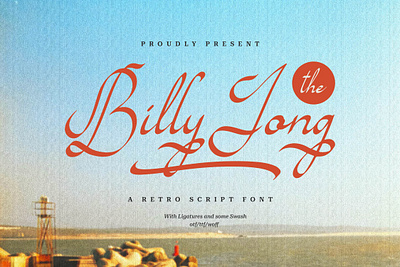 Billy Jong | Retro Script Font branding