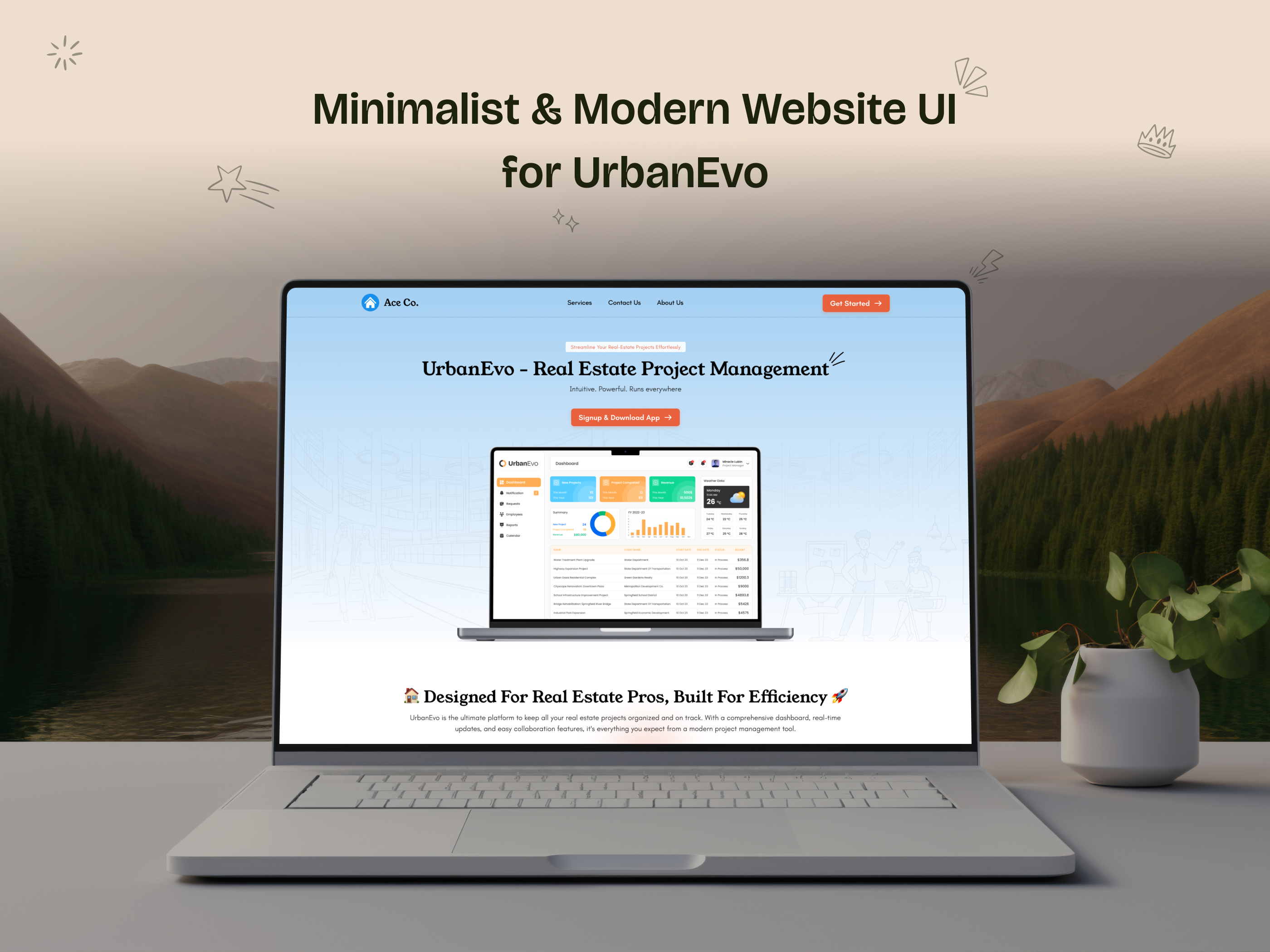 Example of Modern Website UI UX Design In Figma