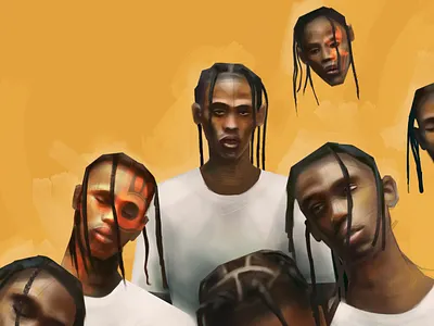 Travis Scott Illustration art design digital art graphic design illustration painting