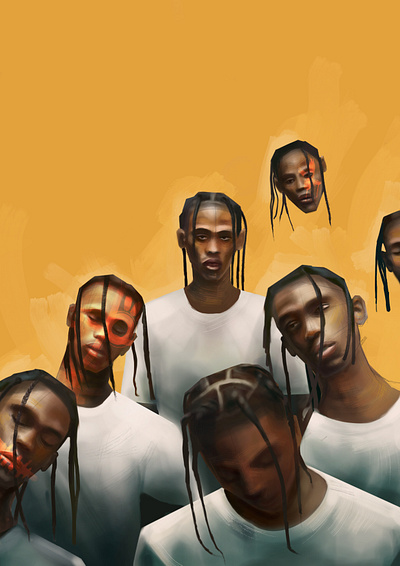 Travis Scott Illustration art design digital art graphic design illustration painting