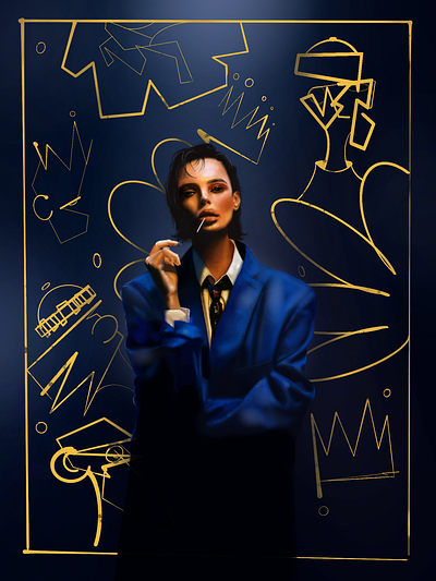 Portrait study Emma Rata Illustration art artwork design digital art drawing graphic design illustration painting