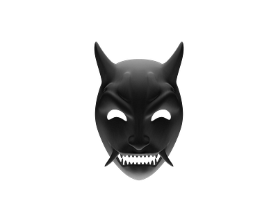 masks blender3d cool graphic design hanya japanese mask tengu