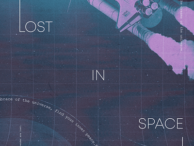 Lost In Space art design galaxy graphic design graphic poster moon poster rocket space stars