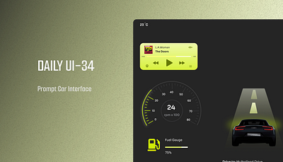 Daily UI-034-Automotive Interface car interface challenge daily ui challenge ui ui design