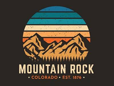 Mountain Rock Colorado! adventure adventure awaits adventure logo adventure travel brand designer branding graphic designer illustration artist logo designer logo ideas logo maker mountain mountaineer outdoor outdoor logo outdoors tshirt tshirt designer