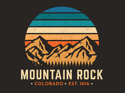 Mountain Rock Colorado! adventure adventure awaits adventure logo adventure travel brand designer branding graphic designer illustration artist logo designer logo ideas logo maker mountain mountaineer outdoor outdoor logo outdoors tshirt tshirt designer