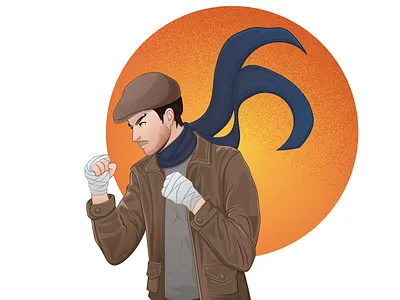 Major Grom. Fanart vector 2d illustration major grom man poster vector