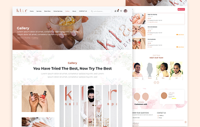 Klar website | KSA app beauty girls landingpage trend ui ux website