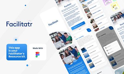 Facilitator's Resource Kit app design figma free mobileapp mockup ui design