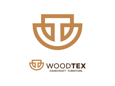 Woodtex furniture handcraft logo monogram wood woodtex wt