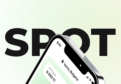 SPOT app application design figma parking ui ux