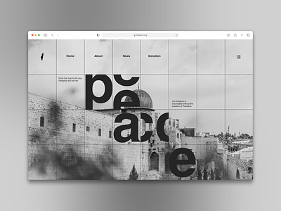Exploration - Donation Page black bold design donation gray greyscale grid moeslim monochrome mosque page peace photograhy safari support typography ui uiux ux web