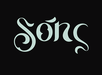 "Sóng" | Lettering design graphic design illustration lettering logo ty typography vector