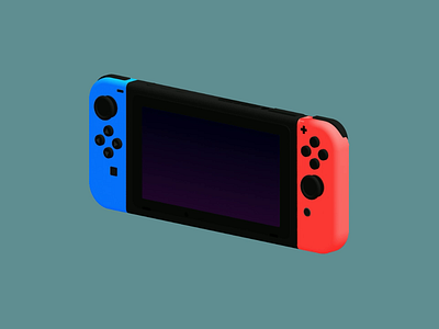 3D Nintendo Switch 3d animated animation branding design gaming graphic design illustration interface logo motion graphics nintendo ui ux vector
