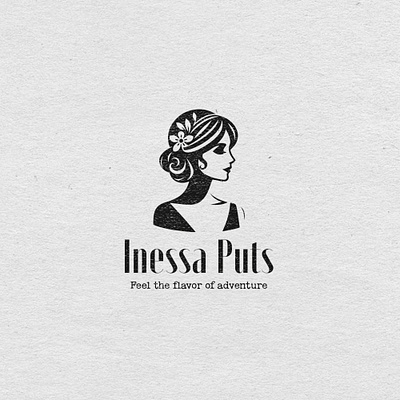 Inessa Puts Logo Design girl logo graphic design logo logo design logotype portrait queen queen logo