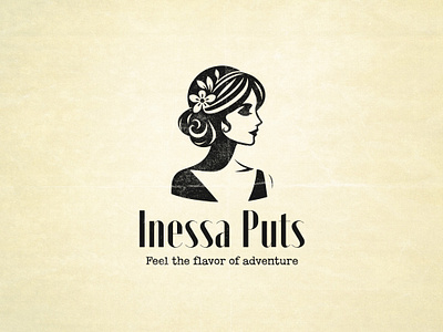 Inessa Puts Logo Design girl logo graphic design logo logo design logotype portrait queen queen logo