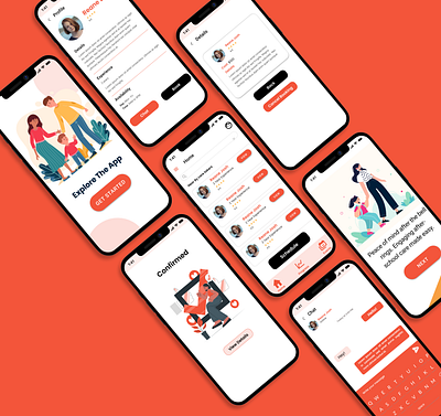 After School Care App ui