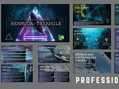 Bermuda Triangle: The Unsolved Mystery animation graphic design graphics microsoftppt powerpoint presentation science