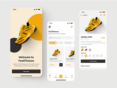 Shoes Mobile App UI app ecommerce mobile shoes sneaker ui