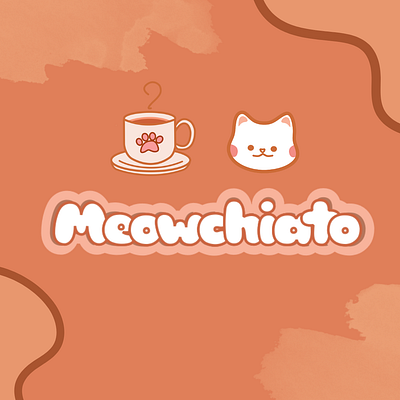 Brand Visual Identity - Meowchiato Cafe adobe brand identity brand visual identity branding design graphic design illustration inkscape logo logo design