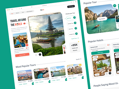 Travel Agency Landing Page UI UX Design advanture booking herosection homepage landing landing page tour tour book travel travel agency travel booking trending trip ui ui design uiux ux ux design web web design