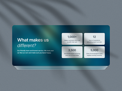 What makes us different block digitaldesign landing page ui uiux userexperience userinterface webdesign