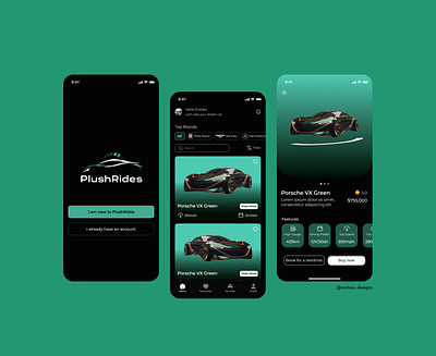 Mobile app for a car brand car brand mobile design ui ui design