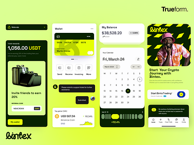 Bintex | UI app asset bitcoin coin crypto cryptocurrency dashboard design digital ethereum finance fintech investment ui ux wallet web web3 webdesign