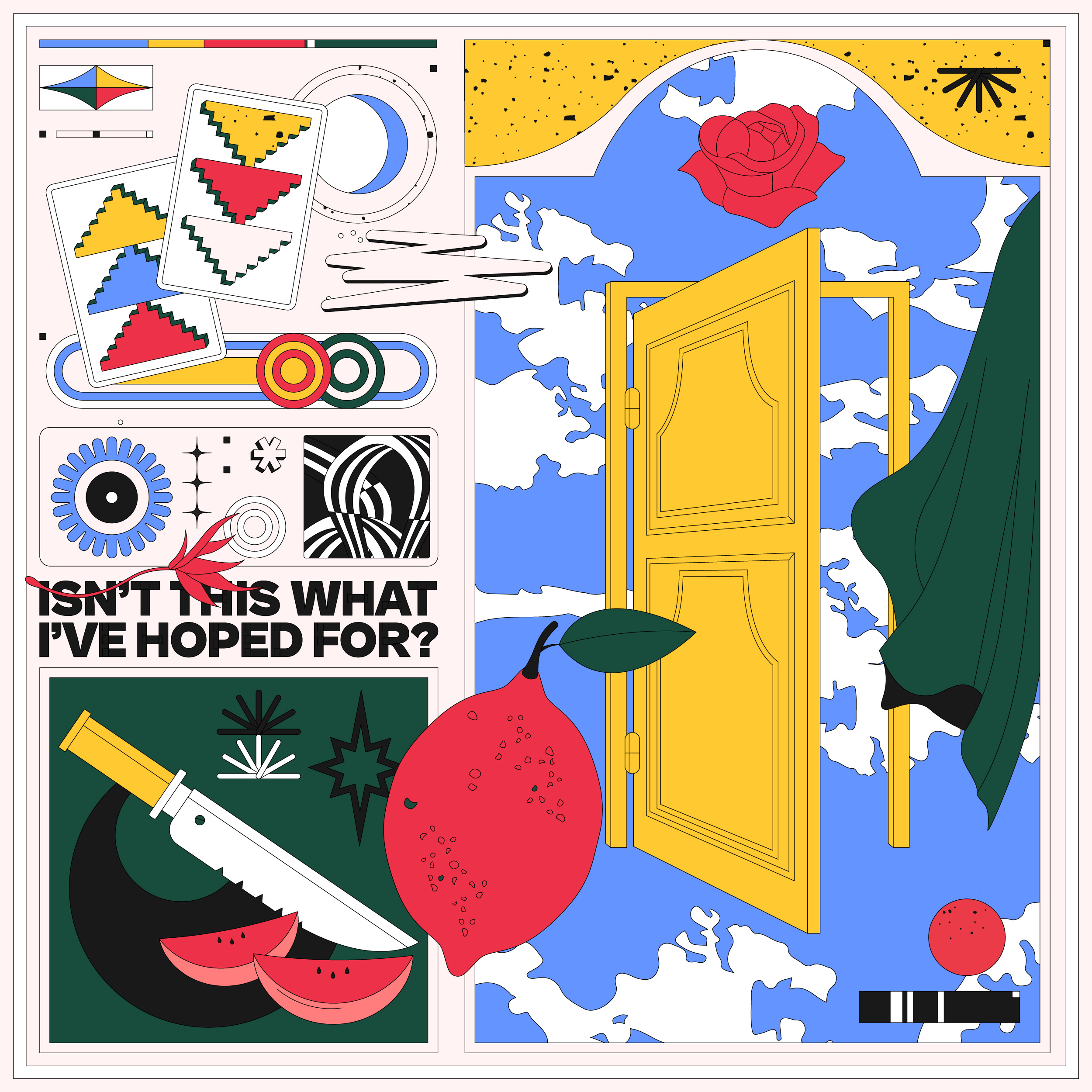 Isn't This What I've Hoped For? color palette color scheme colorful colors design digital art digital artist door illustration illustrations illustrator poster sky vector vector art vectorart