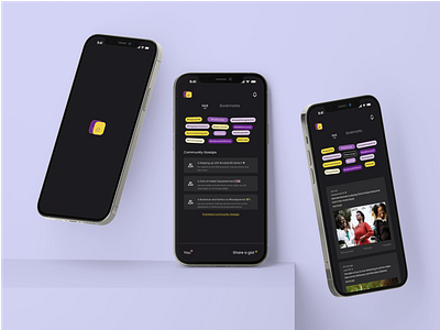 More Screens from Hot Gist Social Media UI 3d app design branding chat app entertainment ui mobile app product design social media ui ui design