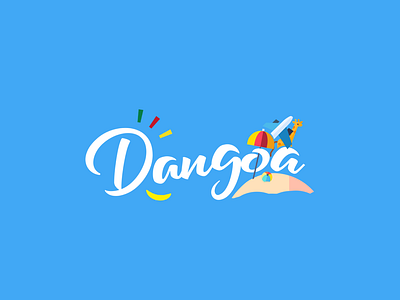 Tourism & Discovery Agency Brand Design - Dangoa blue brand branding design flyer graphic design logo logo design logotype marketing mobile app mobile design social media design tour operator travel design ui yellow