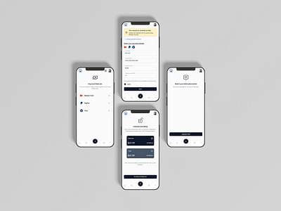 Payment and subscription screens UI design mobile app product design saas