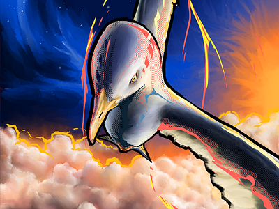 SEAGULL art cloud colors design digitalart digitalpanting freedom graphic gull handdraw illustration marcodenicolo mdndesigne mood photoshop process seagull sketch sky sunsett