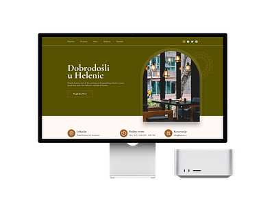 Restaurant Helenic Website design figma ui ui design ux ux design webdesign website