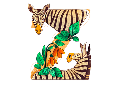 Z art artwork character design digital art graphic design illustration procreate zebra