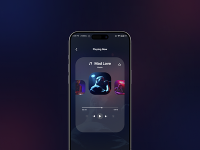 Music player Ui Design graphic design product design ui