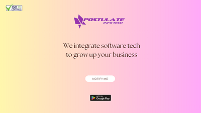 Postulate Infotech Pvt Ltd app branding design graphic design logo typography ui ux web webpage