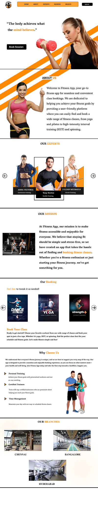 Fitness Booking App 3d animation branding design graphic design illustration logo ui ux webpage