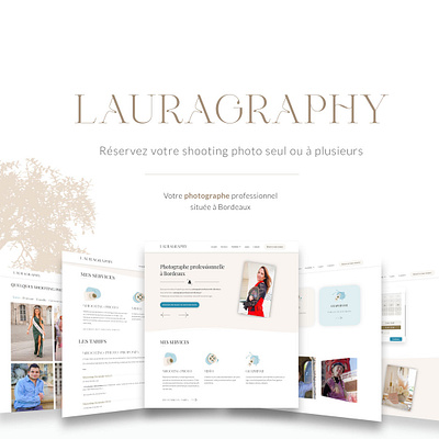 Lauragraphy - Photographer branding graphic design ui